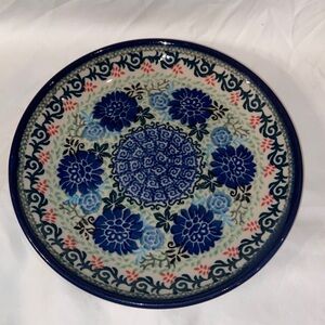 Nwot Polish Pottery Unikat Salad/ bread plate